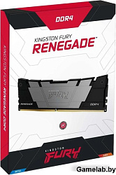 DDR 4 DIMM 64Gb PC28800, 3600Mhz, Kingston FURY Renegade Black CL18 (Kit of 2) (KF436C18RB2K2/64) (r