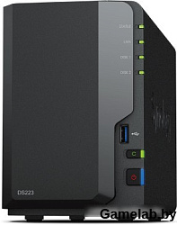 СХД настольное исполнение 2BAY NO HDD DS223 SYNOLOGY