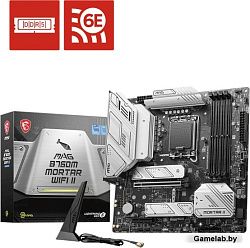 Материнская плата MSI MAG B760M MORTAR WIFI II Soc-1700 Intel B760 4xDDR5 mATX AC`97 8ch(7.1) 2.5Gg+