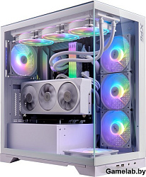 XPG Корпус XPG INVADER X WHITE (INVADERXMT-WHCWW) Mid-Tower Gaming ATX PC Case with Panoramic View, 