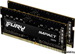 SO-DIMM DDR 4 DIMM 16Gb PC25600, 3200Mhz, Kingston FURY Impact (Kit of 2) (KF432S20IBK2/16) (retail)
