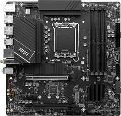 MSI PRO B760M-A WIFI DDR4 DDR4,B760,LGA1700,4DDR4,2PCI-Ex16,1PCI-Ex1,2M.2,4SATA3,2USB3.2 Gen