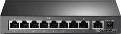 Коммутатор TP-Link TL-SF1009P 9x100Mb 8PoE+ 65W неуправляемый