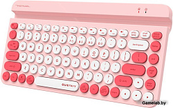 Клавиатура A4Tech Fstyler FBK30 розовый USB беспроводная BT/Radio slim Multimedia (FBK30 RASPBERRY)