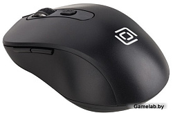 Мышь Оклик 677MW черный оптическая (1600dpi) беспроводная USB (6but)