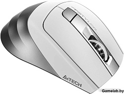 Мышь A4Tech Fstyler FB35S белый/серый оптическая (2000dpi) беспроводная BT/Radio USB для ноутбука (5