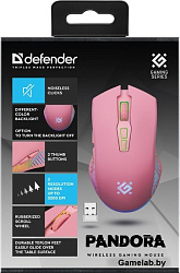 Мышка OPTICAL PANDORA GM-502 52501 PINK DEFENDER