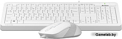 Клавиатура + мышь A4 Fstyler F1010 клав:белый/серый мышь:белый/серый USB