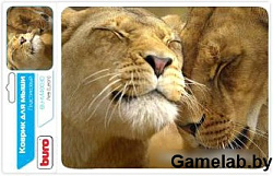 Коврик для мыши Buro BU-M40030 рисунок/лев