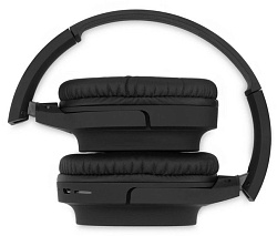 Гарнитура накладные Digma BT-18 черный беспроводные bluetooth оголовье (BT18B)