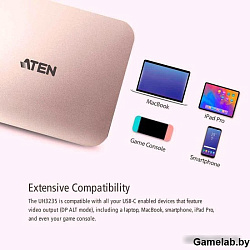 ATEN USB-C 4K Ultra Mini Dock with Power Pass-through