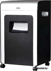 Шредер Deli E9917-EU черный/белый с автоподачей (секр.P-4)/фрагменты/16лист./31лтр./скрепки/скобы/пл