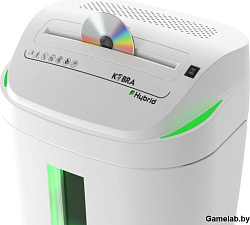 Шредер Kobra C4-Hybrid E/S серый (секр.P-4) перекрестный 15лист. 40лтр. скрепки скобы пл.карты CD