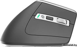 Мышь Оклик 991MW серый оптическая (2400dpi) silent беспроводная BT/Radio USB для ноутбука (7but)