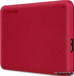 Жесткий диск Toshiba USB 3.0 1Tb HDTCA10ER3AA Canvio Advance 2.5" красный