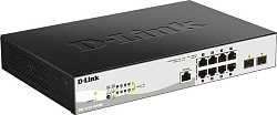 D-Link DGS-1210-10P/ME/B1A Управляемый коммутатор 2 уровня с 8 портами 10/100/1000Base-T с поддержко
