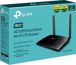 Роутер беспроводной TP-Link Archer MR550 AC1200 10/100/1000BASE-TX/4G cat.6 черный