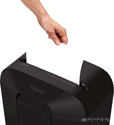 Шредер Fellowes PowerShred LX50 черный (секр.P-4)/перекрестный/9лист./17лтр./скрепки/скобы/пл.карты