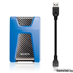 Жесткий диск A-Data USB 3.0 1Tb AHD650-1TU31-CBL HD650 DashDrive Durable 2.5" синий