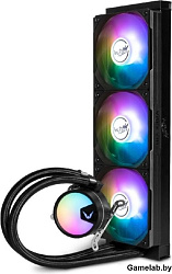 Система водяного охлаждения Valkyrie A360 ARGB Black / 3x120mm ARGB fans, 280W TDP, 32.8dBA / HW A36