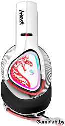 Наушники с микрофоном A4Tech Bloody MR720 белый/красный мониторные BT/Radio оголовье (MR720 NARAKA)