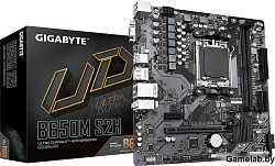 Материнская плата Gigabyte B650M S2H SocketAM5 AMD B650 mATX AC`97 8ch(7.1) GbLAN RAID+VGA+HDMI+DP