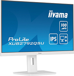 Монитор Iiyama 27" ProLite XUB2792QSU-W6 белый IPS LED 0.4ms 16:9 DVI HDMI M/M матовая HAS Piv 250cd