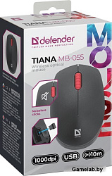 Мышка USB OPTICAL WRL MB-055 BLACK 52055 TIANA DEFENDER