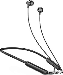 Гарнитура вкладыши Hoco ES67 черный беспроводные bluetooth шейный обод