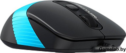 Мышь A4 Fstyler FM10 черный/синий оптическая (1600dpi) USB (4but)