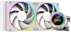 Система водяного охлаждения ID-Cooling SL240 WHITE Soc-AM5/AM4/1151/1200/2066/1700 4-pin 14-30dB Al+