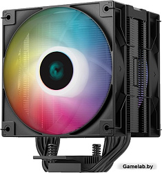 Кулер DEEPCOOL AG400 DIGITAL PLUS LGA1700/1200/115X/AM5/AM4 (9шт/кор, TDP 220W, PWM, DUAL ARGB Fan 1