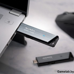 ADATA 512GB Elite UE800 OTG USB Flash Drive USB 3.2 Gen2, USB Type-C, Grey, Retail (AELI-UE800-512G-