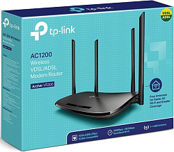 Роутер беспроводной TP-Link Archer VR300 AC1200 10/100BASE-TX/ADSL черный
