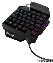 Игровой блок Оклик GMNG 703GK черный USB for gamer LED (подставка для запястий)