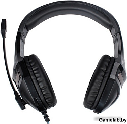 Наушники с микрофоном Oklick HS-L370G черный 1.9м мониторы оголовье