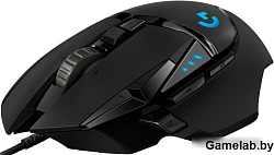 Logitech Мышь игровая Logitech G502 Hero черная, оптическая (Hero25K) , 100-25600dpi, 1мс, USB 2.1м,