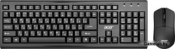 Клавиатура + мышь Acer OKR120 клав:черный мышь:черный USB беспроводная Multimedia