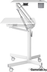 Стол для ноутбука Cactus VM-FDS101B столешница МДФ белый 70x52x105см (CS-FDS101WWT)