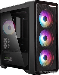 ZALMAN M3 PLUS RGB, MATX, BLACK, WINDOW, 2x3.5", 3x2.5", 1xUSB2.0, 1xUSB3.0, FRONT 3x120mm RGB, REAR