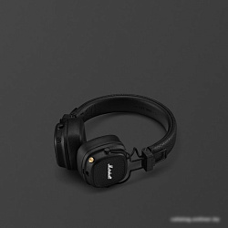 Гарнитура накладные Marshall Major V черный беспроводные bluetooth оголовье (MAJOR V BLACK)