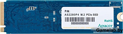 Apacer SSD AS2280P4X 256Gb M.2 2280 PCIe Gen3x4, R2100/W1700 Mb/s, 3D NAND, MTBF 1.8M, NVMe, 100TBW,