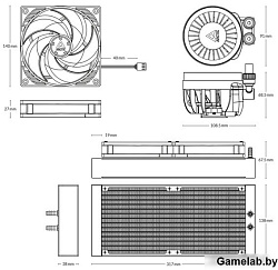 Arctic Cooling Жидкостная система охлаждения Arctic Cooling Liquid Freezer III-280  Multi Compatible