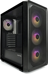 Корпус XASTRA  A407 4ARGB Black ATX/Mesh/ tempered glass / 4x120mm ARGB PWM fans/ A407-4FC12A