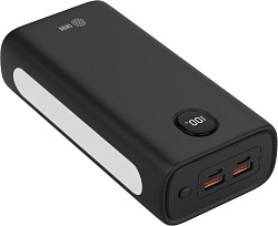 Мобильный аккумулятор Cactus CS-PBFSJA-30000 30000mAh 4.5A 2xUSB-A/2xUSB-C черный