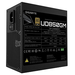 Блок питания Gigabyte ATX 850W GP-UD850GM 80+ gold 24+2x(4+4) pin APFC 120mm fan 8xSATA Cab Manag RT