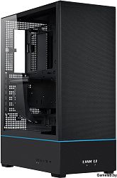 Корпус Lian Li SUP01X / Black / 3 x 120mm PWM Fan / PCIe4.0 Riser Cable / Mid-Tower, TG / G99.SUP01X