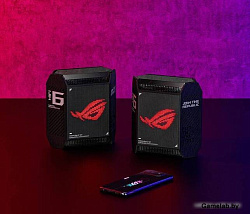 ASUS ROG GT6(B-2-PK)//2 access point /802.11ax, 574 + 4804Mbps, 2,4 + 5 gGz, black ; 90IG07F0-MU9A20