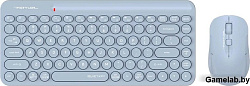Клавиатура + мышь A4Tech Fstyler FG3200 Air клав:синий мышь:синий USB беспроводная slim Multimedia