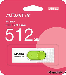 Флэш-накопитель 512GB AUV320-512G-RWHGN WH\GR ADATA